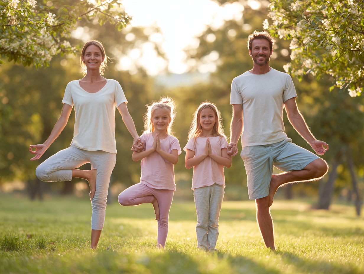 Сімейна йога-практика на природі